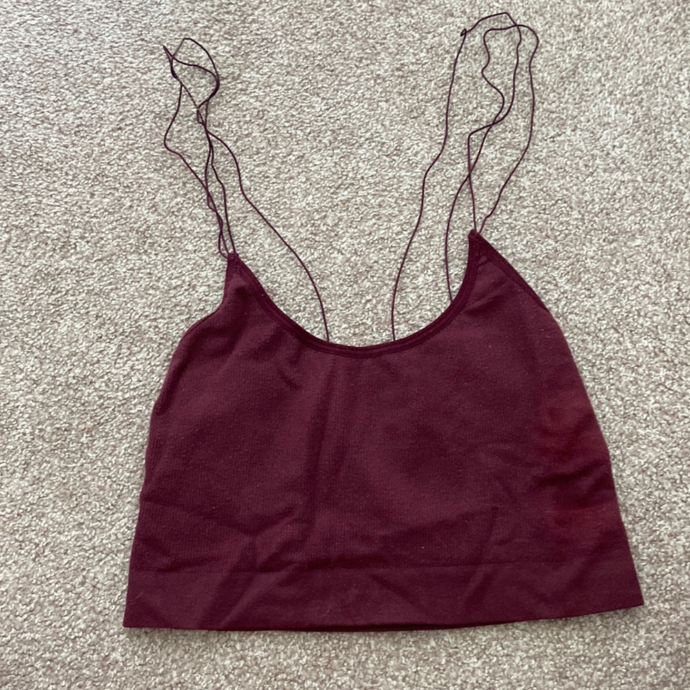 Maroon Urban Outfitters crop top